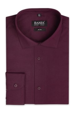 Pánska košeľa BANDI, model SLIM ALFIO Wine