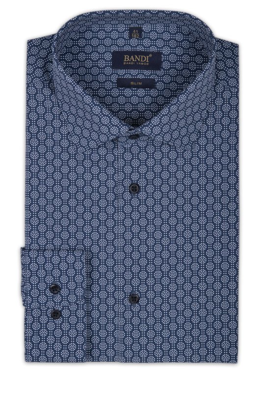 Pánska košeľa BANDI, model SLIM MARSELO Marin