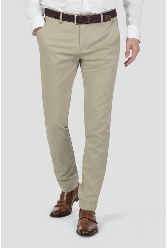 Pánske nohavice BANDI, model STRAIGHT FIT BENDURO Sabbia