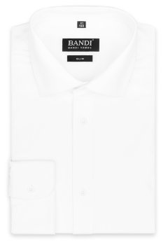 Pánska košeľa BANDI, model SLIM ALFIO Bianco
