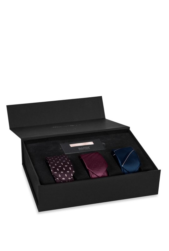 Pánsky hodvábny kravatový set BANDI, model ERNEZZO Slim