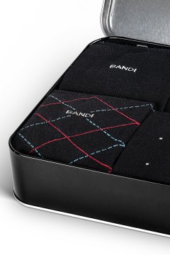 Set pánskych ponožiek BANDI, Almero Nero v darčekovom balení