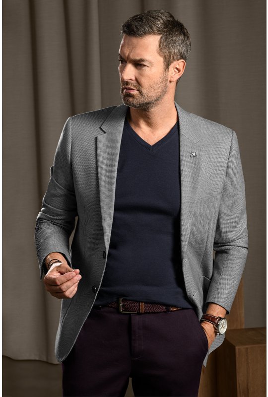 Pánske voľnočasové sako BANDI, model SLIM FREDO Indaco