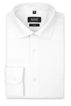 Pánska košeľa BANDI, model SLIM BELLORI Bianco