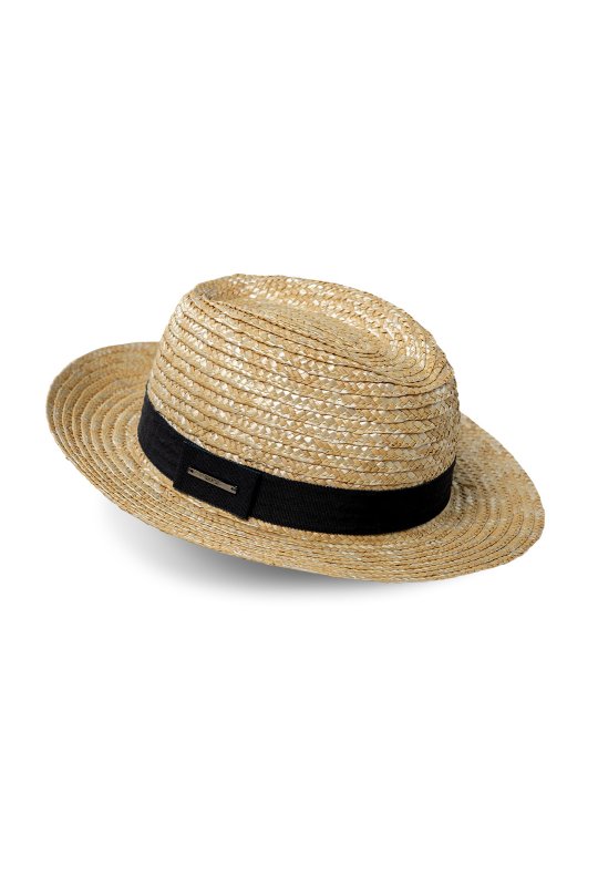 Pánsky slamený klobúk BANDI, model FEDORA RICCO Sabbia