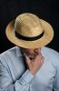 Pánsky slamený klobúk BANDI, model FEDORA RICCO Sabbia