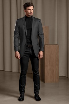 Pánske voľnočasové nohavice BANDI, STRAIGHT FIT PAULINO Nero