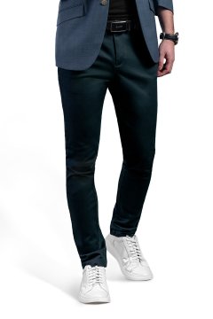 Pánske voľnočasové nohavice BANDI, model STRAIGHT PAULINO Petrol
