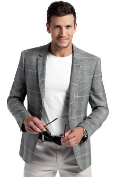 Pánske voľnočasové sako BANDI, model TAILORED TARTEO Basalto