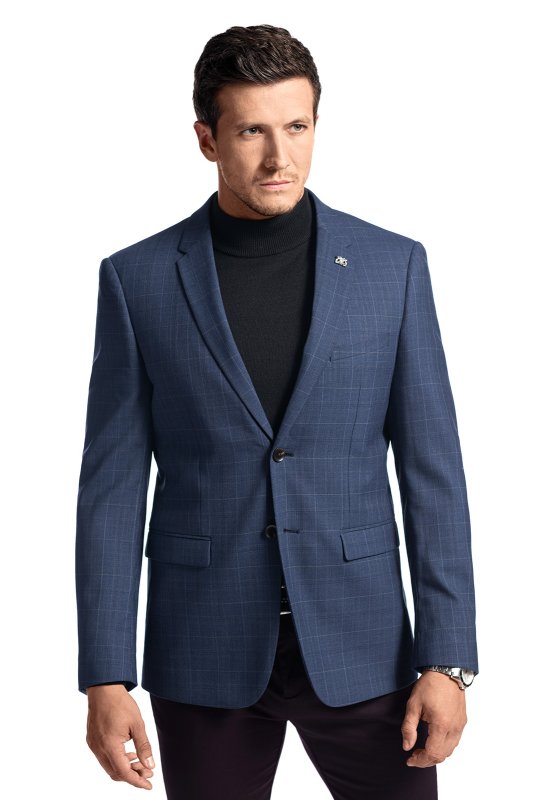 Pánske voľnočasové sako BANDI, model SLIM BENEDIKTO Marin