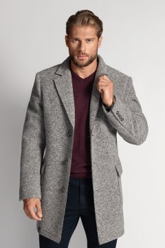 Pánsky jarný – jesenný kabát LUCASSO SLIM Grigio