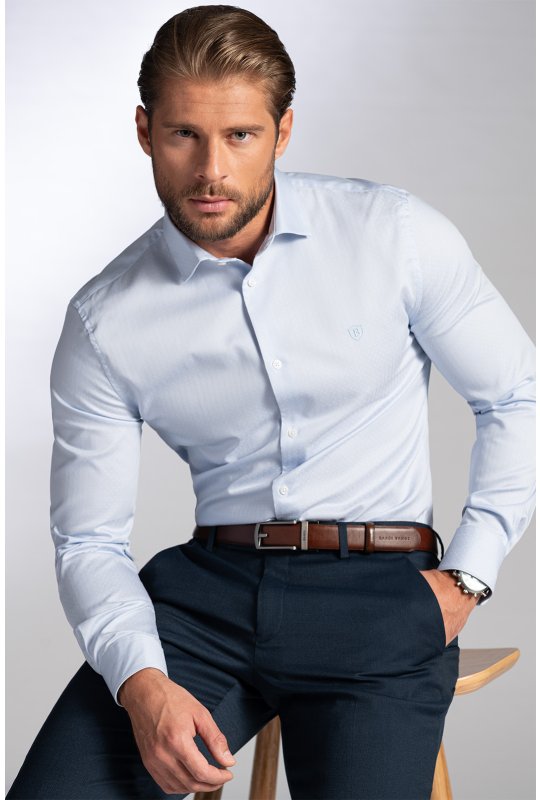 Pánska košeľa BANDI, model SLIM EVORIO Azzur
