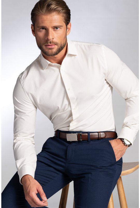 Pánska košeľa BANDI, model SLIM CIAMONTE Cremo