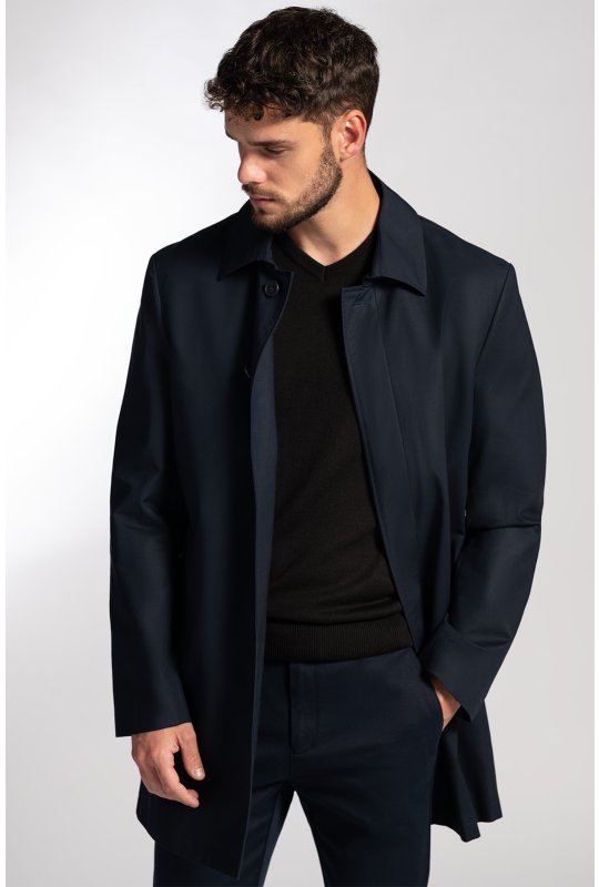 Pánsky plášť model TAILORED FILLIANO, Marin