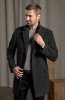 Pánsky jarný – jesenný kabát LUCASSO SLIM Antracit