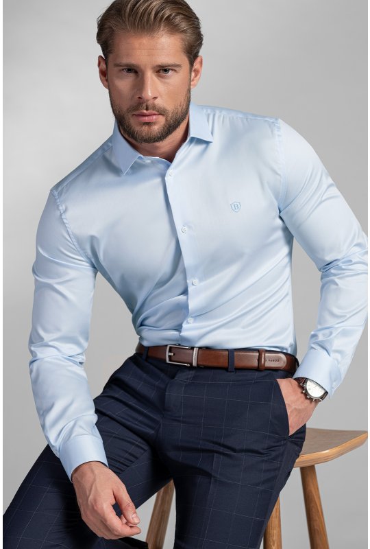 Pánska košeľa BANDI, model SLIM DELENIO Azzur