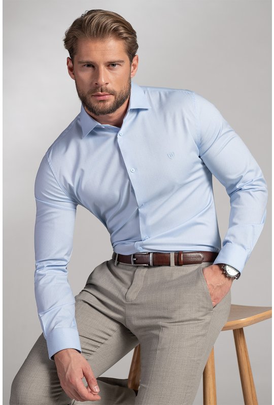 Pánska košeľa BANDI, model REGULAR VILETTO Azzur