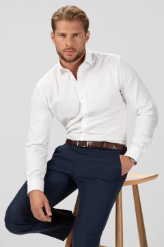 Pánska košeľa BANDI, model REGULAR CLEMENTIO Bianco