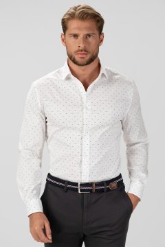 Pánska košeľa BANDI, model SLIM REMOLI Bianco