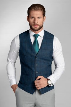Pánska vesta BANDI, model SLIM CORSINI Blu