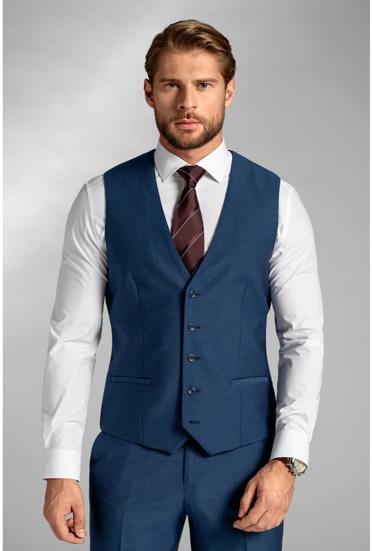 Pánska vesta BANDI, model SLIM LUGIO Blu