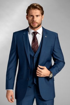Pánska vesta BANDI, model SLIM LUGIO Blu