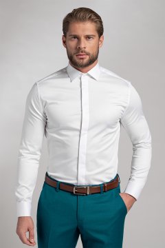 Pánska košeľa BANDI, model REGULAR GIAMPOLO Bianco