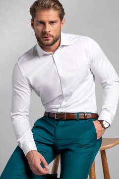 Pánska košeľa BANDI, model REGULAR GIAMPOLO Bianco