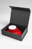 Porcelánová šálka na kávu BANDI Rosso, darčekový box