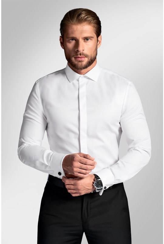 Pánska košeľa BANDI, model REGULAR THEODUX Bianco