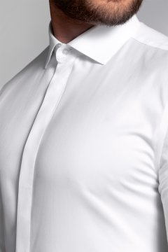 Pánska košeľa BANDI, model REGULAR THEODUX Bianco