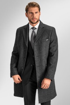 Pánsky kabát BANDI, model TAILORED NAVELLO Antracit
