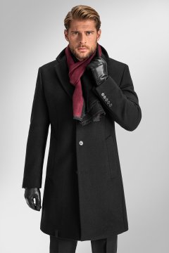 Pánsky kabát BANDI, model SLIM RESCANTO Nero
