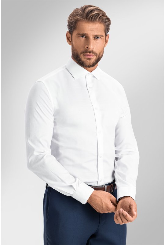 Pánska košeľa BANDI, model REGULAR BENAMO Bianco