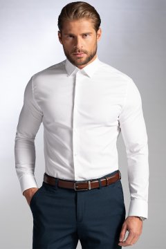 Pánska košeľa BANDI, model REGULAR CATENA Bianco