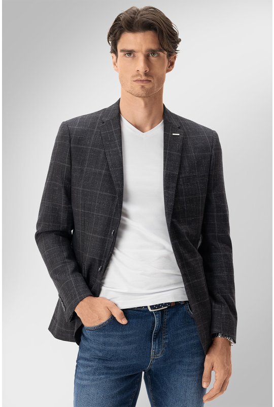 Pánske sako BANDI, model TAILORED VEZZARO Antracit