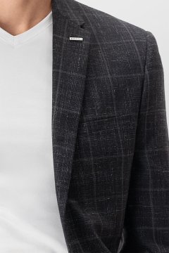 Pánske sako BANDI, model TAILORED VEZZARO Antracit