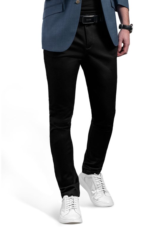 Pánske voľnočasové nohavice BANDI, STRAIGHT FIT PETRANO Nero