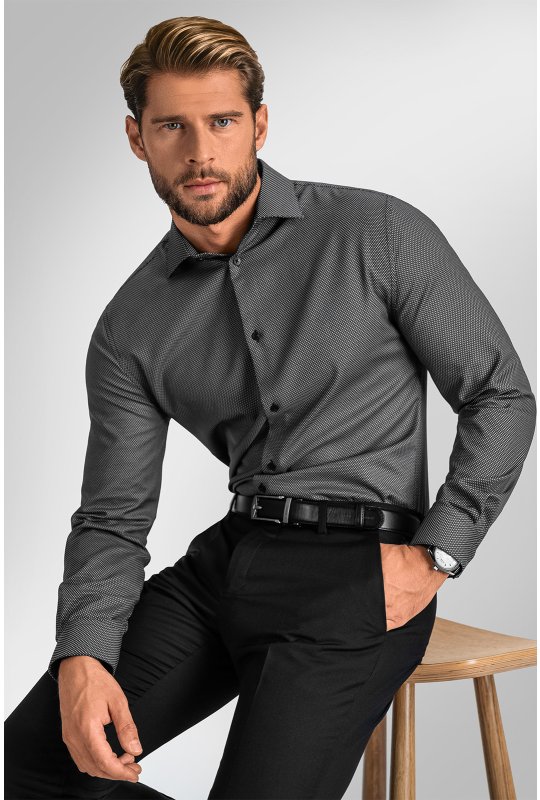 Pánska košeľa BANDI, model REGULAR LAPORTO Basalto