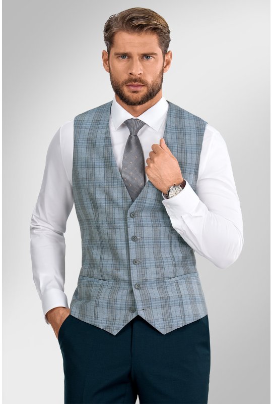 Pánska vesta BANDI, model TAILORED LORIME Grigio