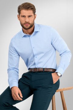 Pánska košeľa BANDI, model SLIM RISTONCI Azzur