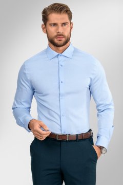 Pánska košeľa BANDI, model SLIM RISTONCI Azzur