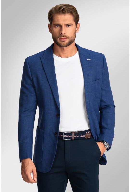 Pánske sako BANDI, model SLIM CAPRILO Blu