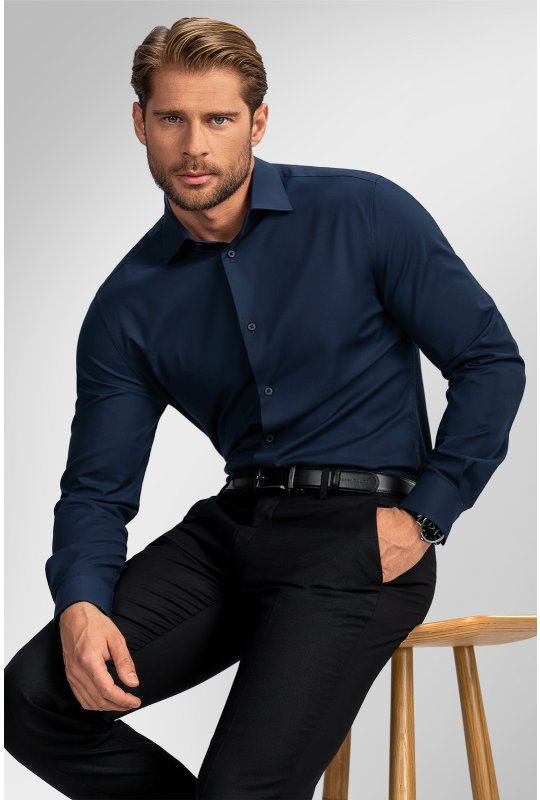 Pánska košeľa BANDI, model REGULAR PATRONI Indaco