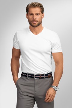 Pánske tričko BANDI, model NELLO Bianco