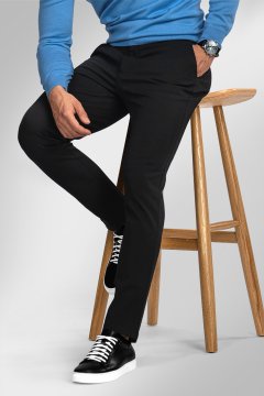 Pánske nohavice BANDI, model STRAIGHT FIT LANVINO Nero