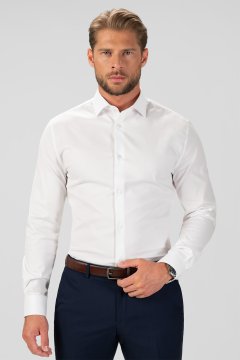 Pánska košeľa BANDI, model SLIM CLEMENTIO Bianco