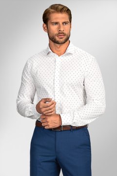 Pánska košeľa BANDI, model REGULAR GIUSTO Bianco
