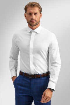 Pánska košeľa BANDI, model SLIM EMEDUX Bianco