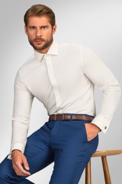 Pánska košeľa BANDI, model SLIM CIADUX Cremo